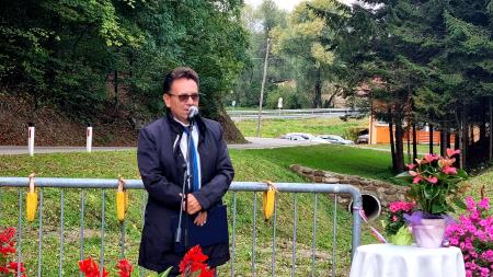 Slovesnost uradne predaje obnovljene občinske ceste na Veščici 3